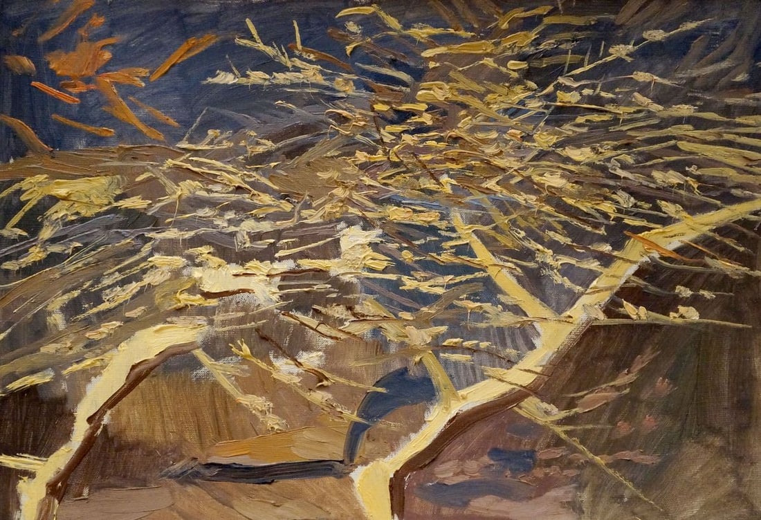 Abstract oil painting Night Chernikov Nikolay Vladimirovich (1 of 8)