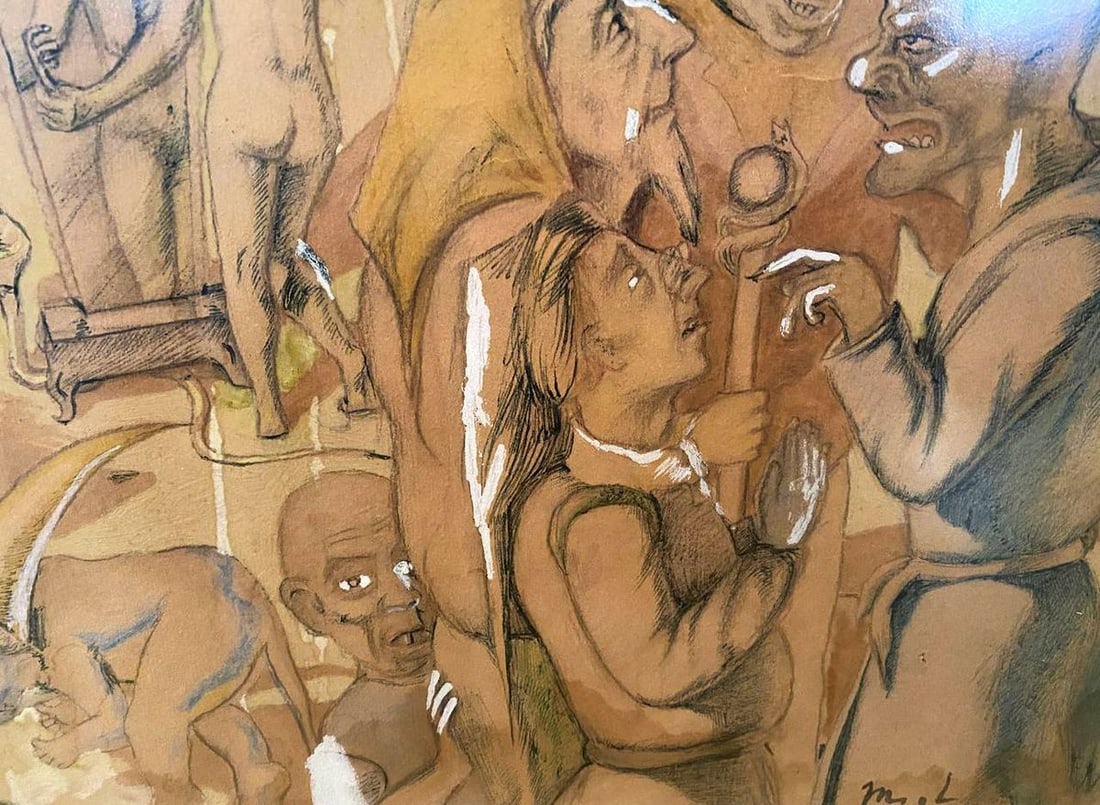 Abstract painting Hell Mikhail Fyodorovich Larionov - 11