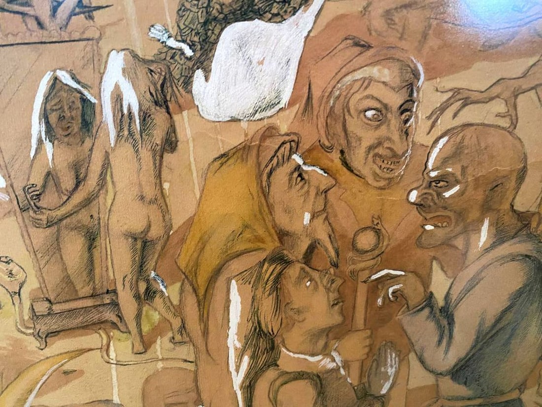 Abstract painting Hell Mikhail Fyodorovich Larionov - 12