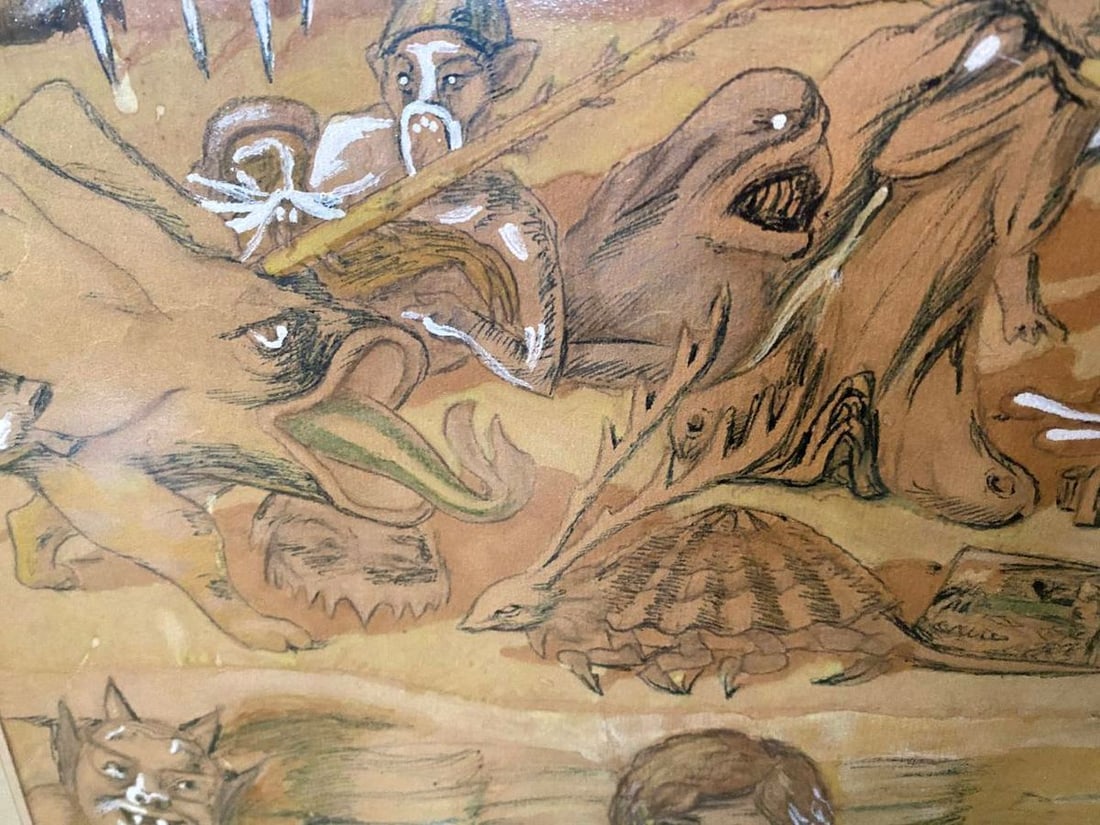 Abstract painting Hell Mikhail Fyodorovich Larionov - 17