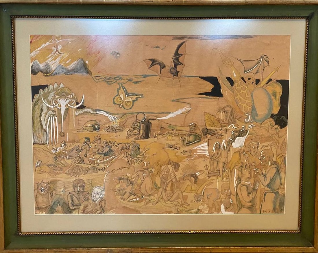 Abstract painting Hell Mikhail Fyodorovich Larionov (1 of 20)