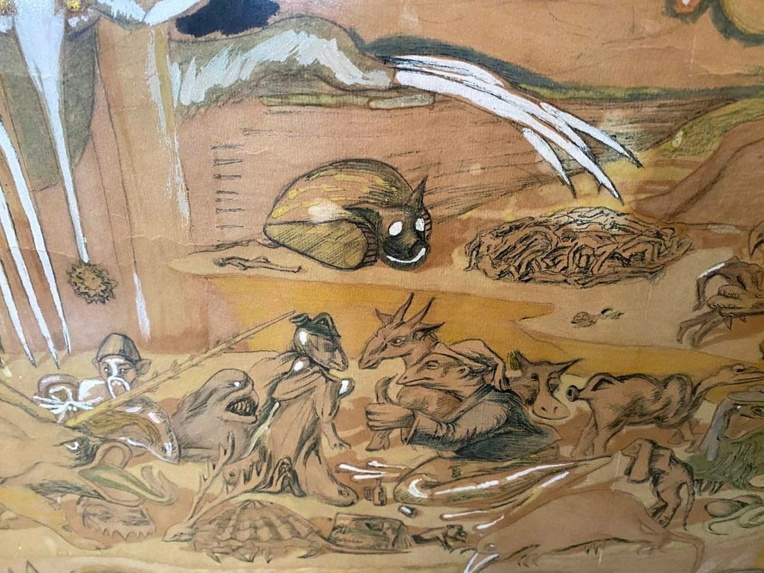 Abstract painting Hell Mikhail Fyodorovich Larionov - 6