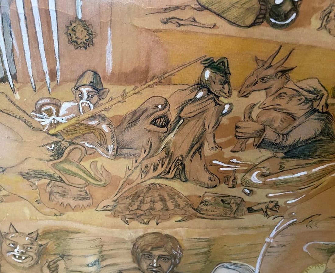 Abstract painting Hell Mikhail Fyodorovich Larionov - 7