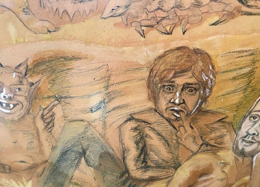 Abstract painting Hell Mikhail Fyodorovich Larionov - 8