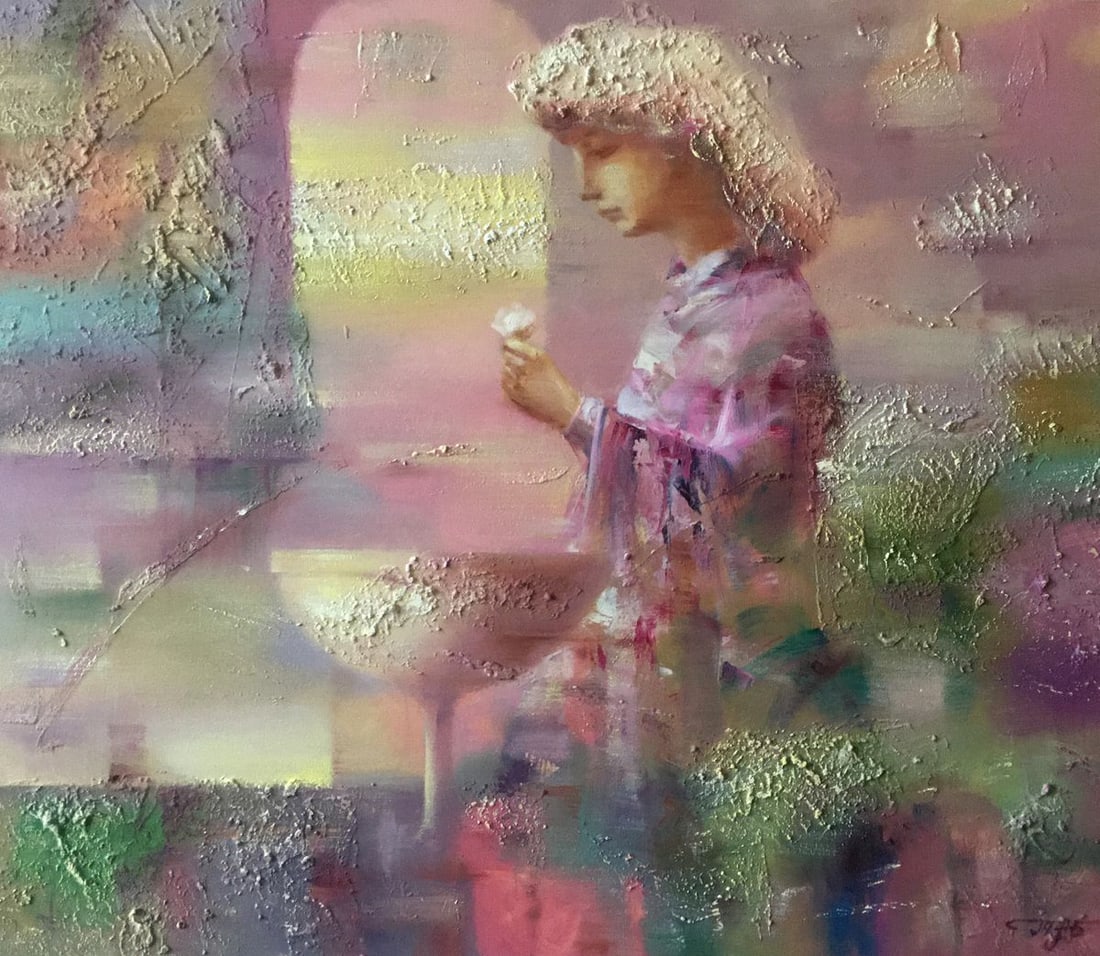 Abstract oil painting Nostalgia Anatoly Borisovich Tarabanov (1 of 11)