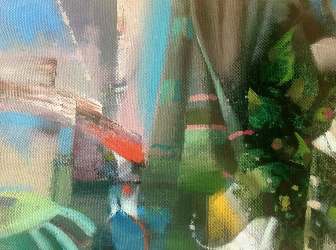 Abstract oil painting Woman artist Anatoly Borisovich Tarabanov - 2