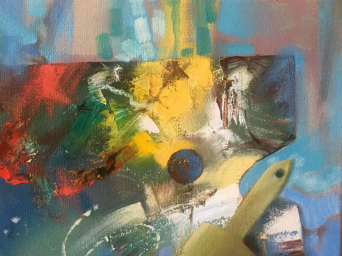 Abstract oil painting Woman artist Anatoly Borisovich Tarabanov - 4