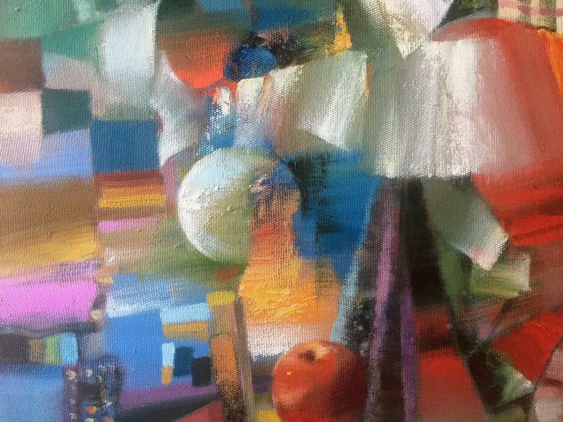 Abstract oil painting Woman artist Anatoly Borisovich Tarabanov - 5