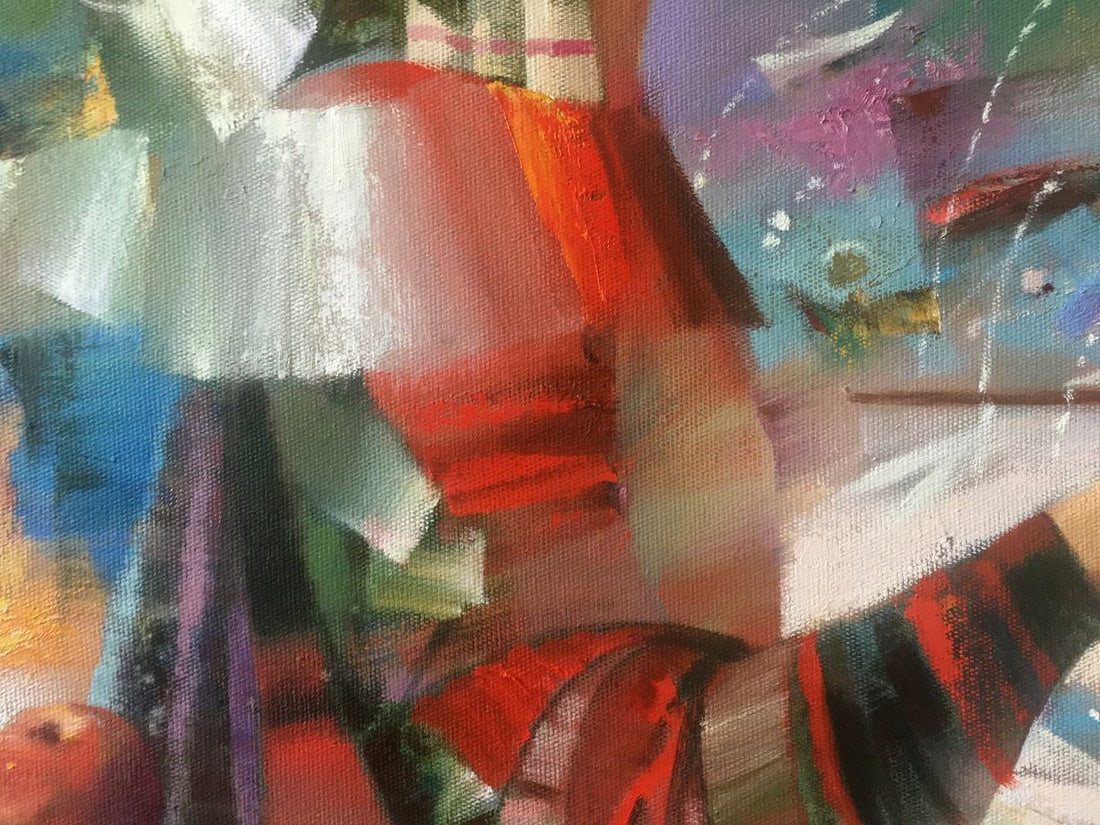 Abstract oil painting Woman artist Anatoly Borisovich Tarabanov - 6