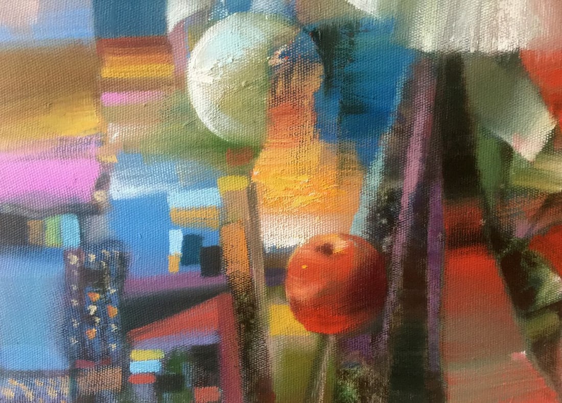 Abstract oil painting Woman artist Anatoly Borisovich Tarabanov - 8