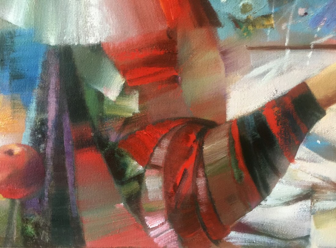 Abstract oil painting Woman artist Anatoly Borisovich Tarabanov - 9