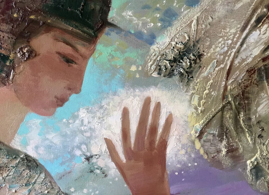 Abstract oil painting Two banks Anatoly Borisovich Tarabanov - 3