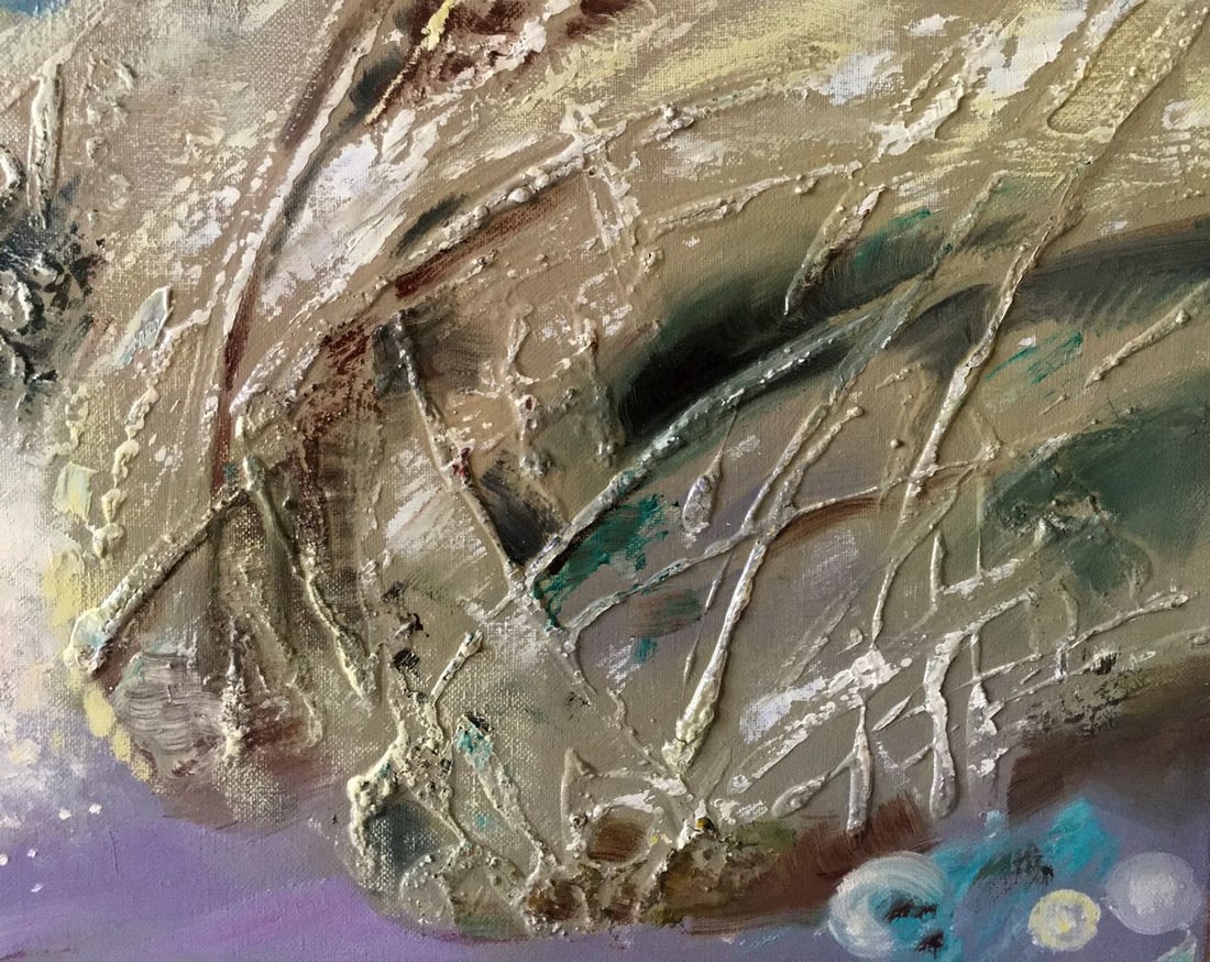 Abstract oil painting Two banks Anatoly Borisovich Tarabanov - 4