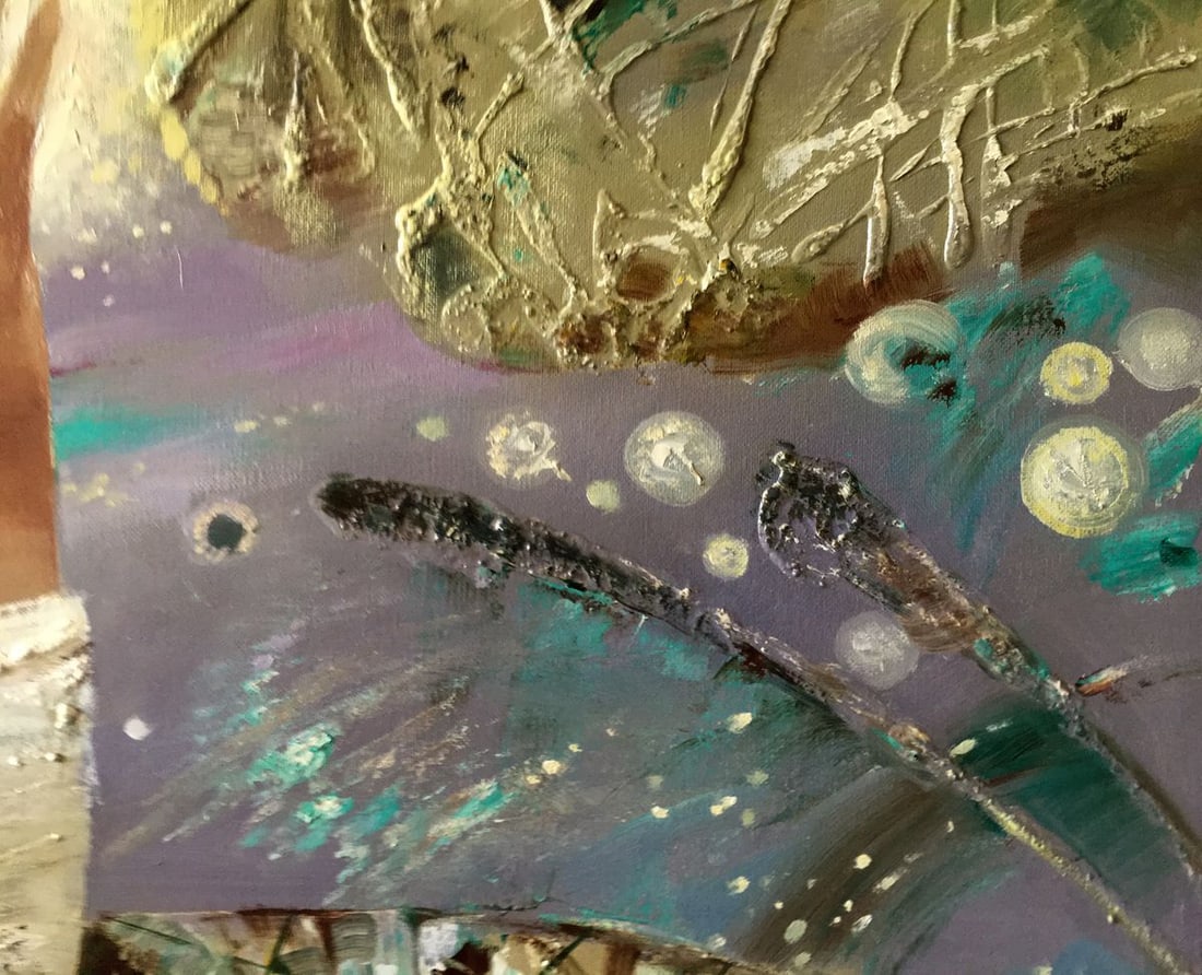 Abstract oil painting Two banks Anatoly Borisovich Tarabanov - 7