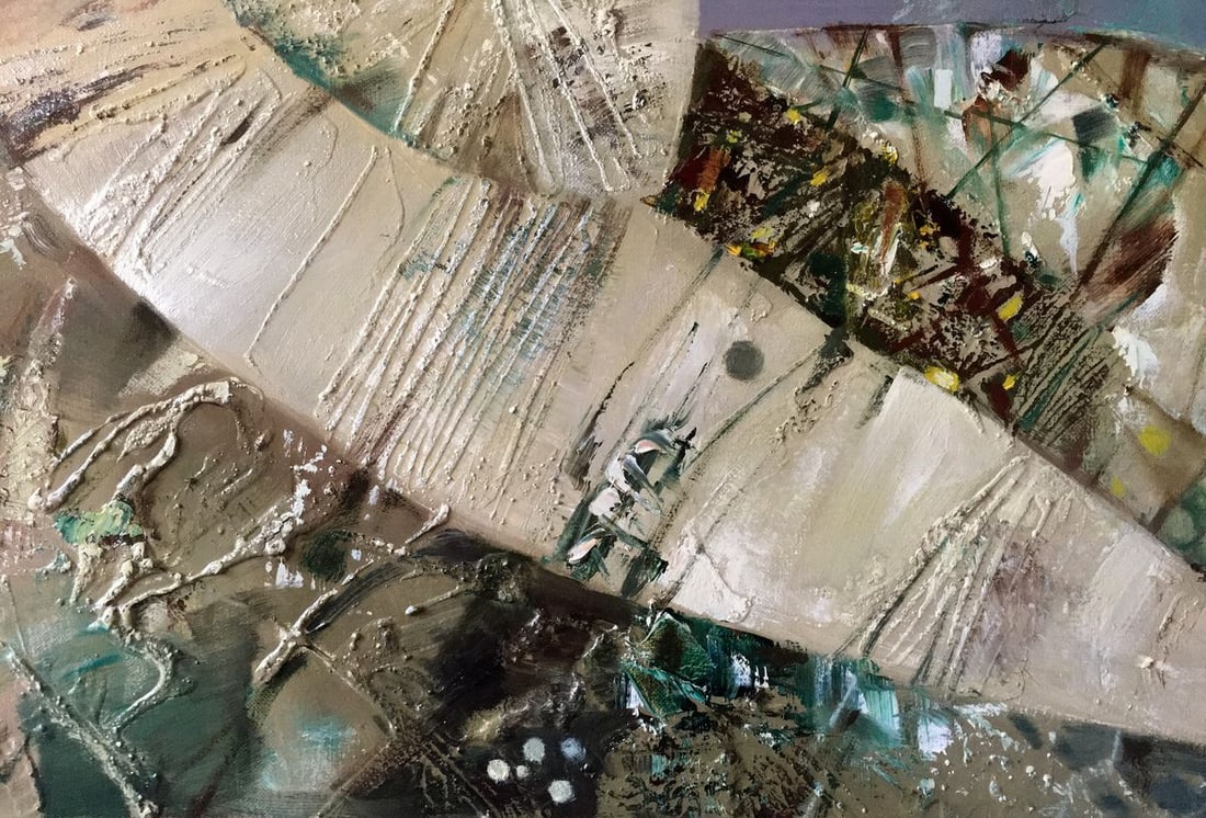 Abstract oil painting Two banks Anatoly Borisovich Tarabanov - 9