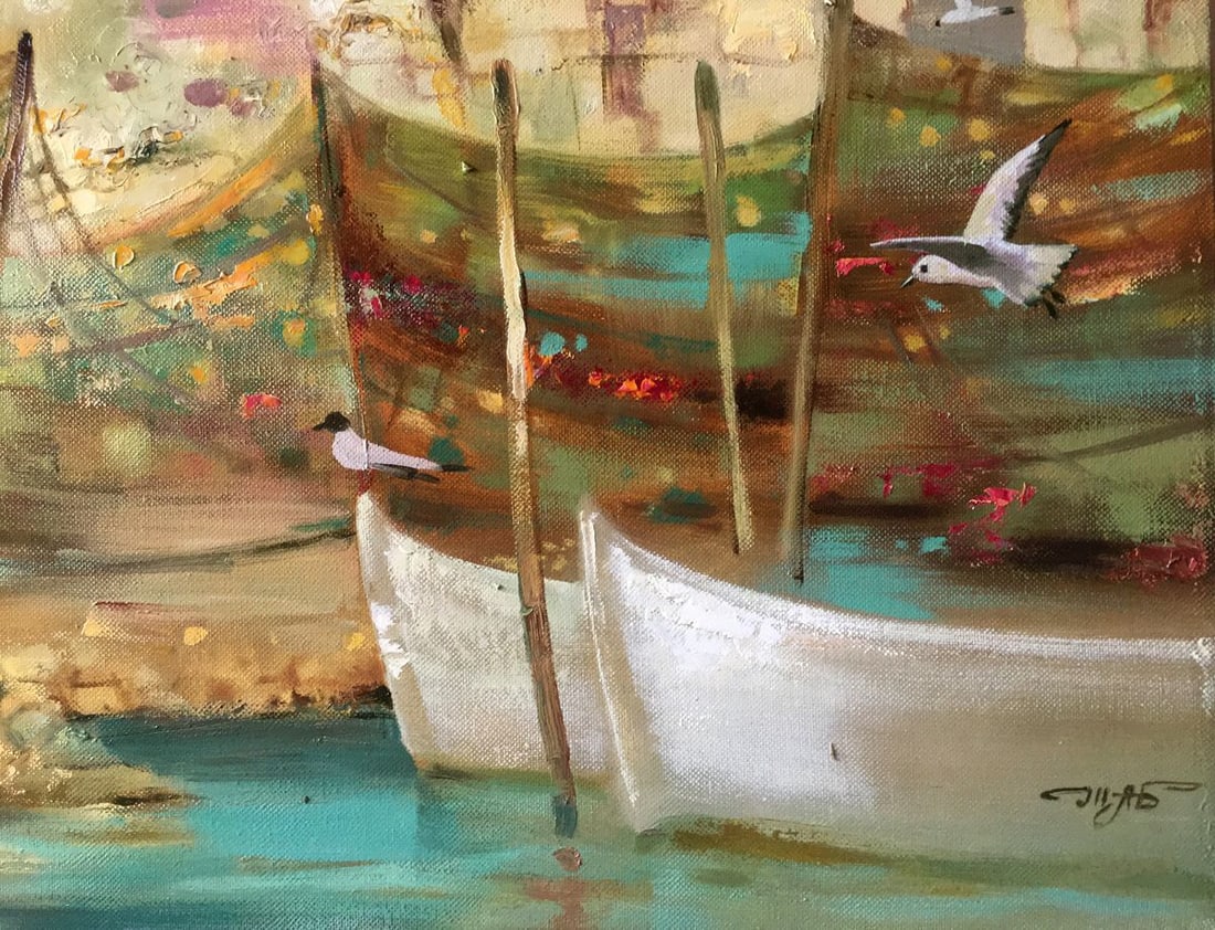 Oil painting Fishing nets Anatoly Borisovich Tarabanov - 10