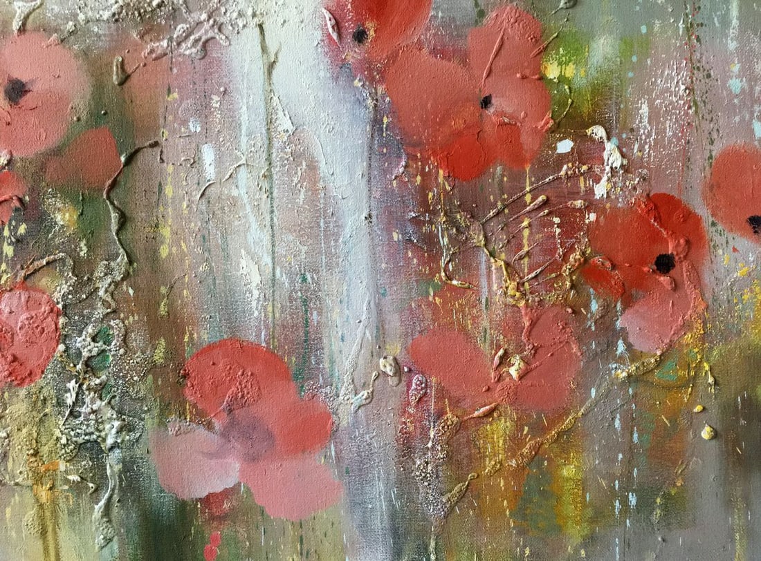 Abstract oil painnting Poppy field Anatoly Borisovich Tarabanov - 10