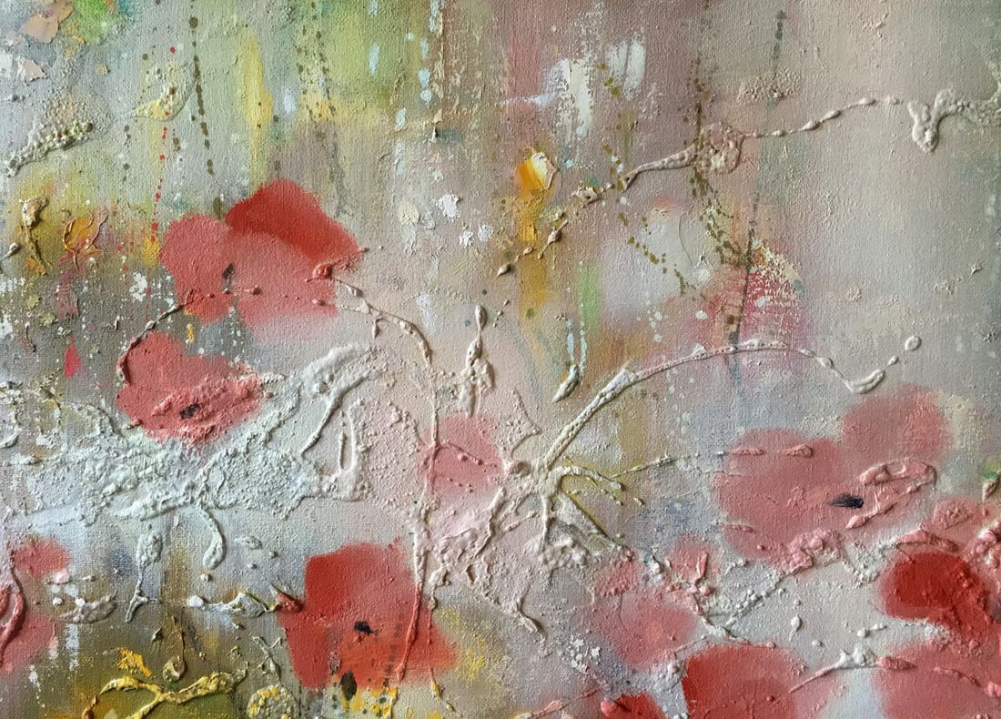 Abstract oil painnting Poppy field Anatoly Borisovich Tarabanov - 3