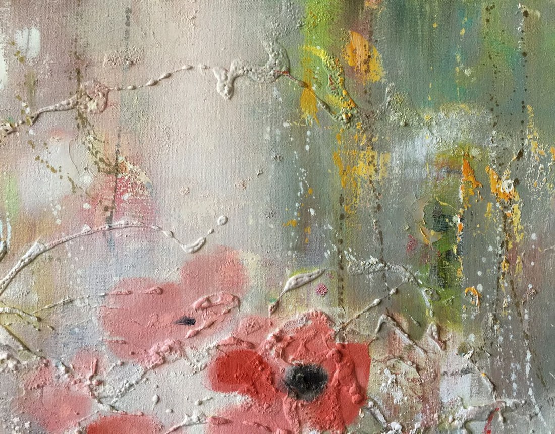 Abstract oil painnting Poppy field Anatoly Borisovich Tarabanov - 4