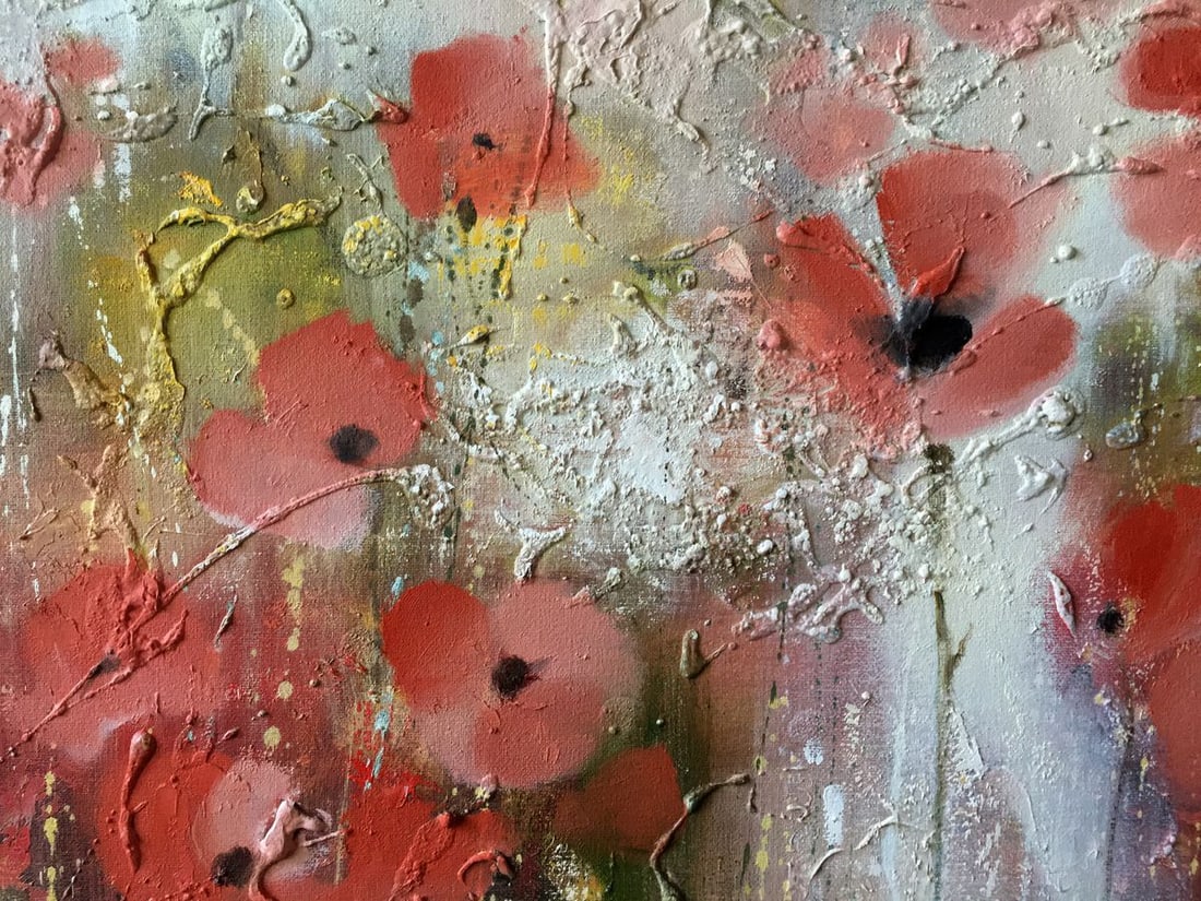 Abstract oil painnting Poppy field Anatoly Borisovich Tarabanov - 6