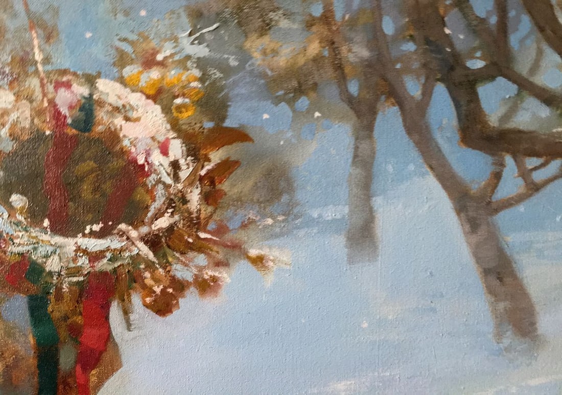 Oil painting Christmas Anatoly Borisovich Tarabanov - 3