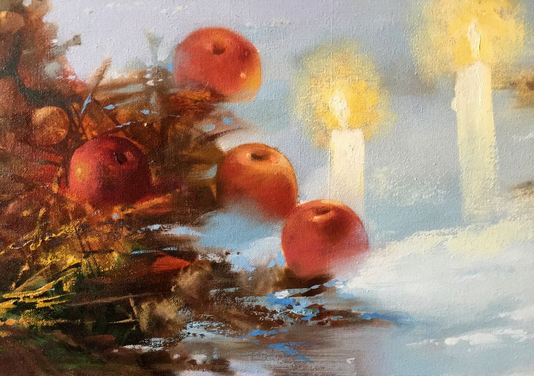 Oil painting Christmas Anatoly Borisovich Tarabanov - 9