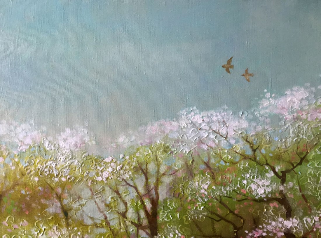 Oil painting Spring gardens Anatoly Borisovich Tarabanov - 2