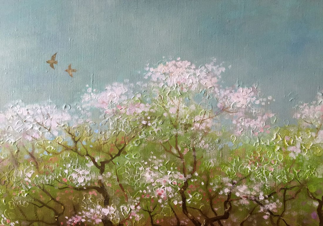 Oil painting Spring gardens Anatoly Borisovich Tarabanov - 3