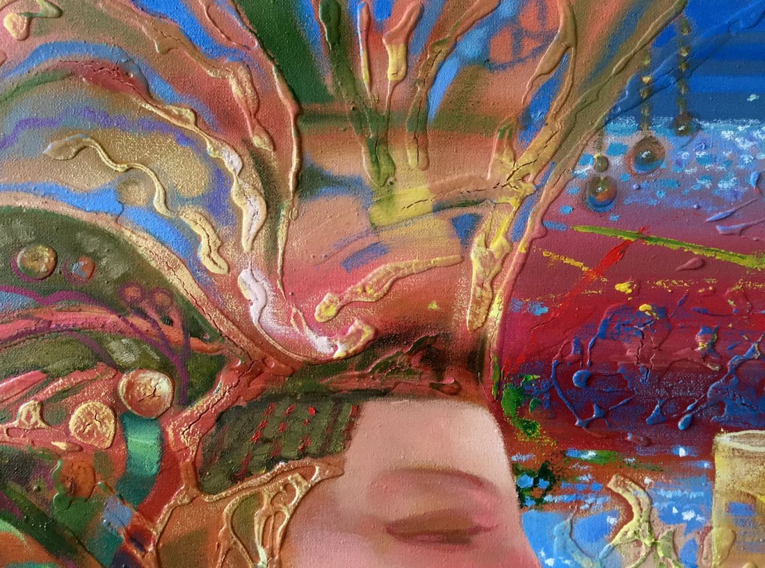 Abstract oil painting Flora and fauna Anatoly Borisovich Tarabanov - 2