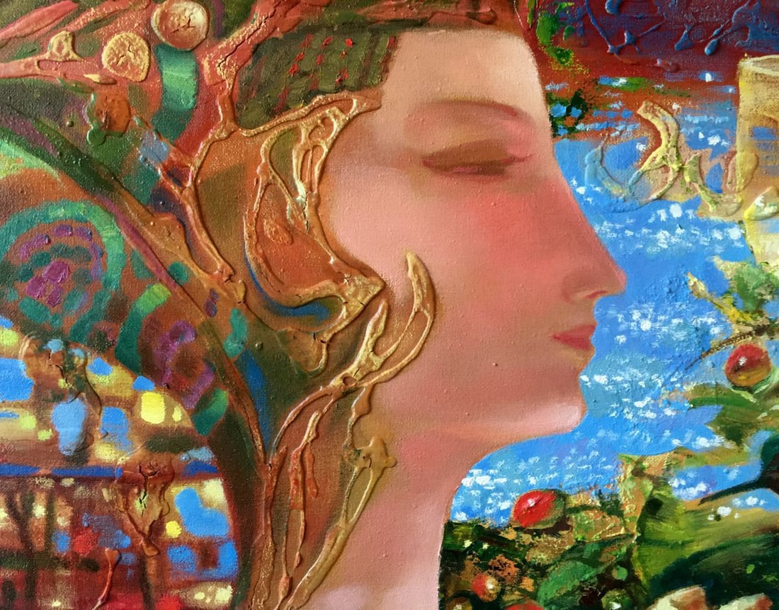 Abstract oil painting Flora and fauna Anatoly Borisovich Tarabanov - 5