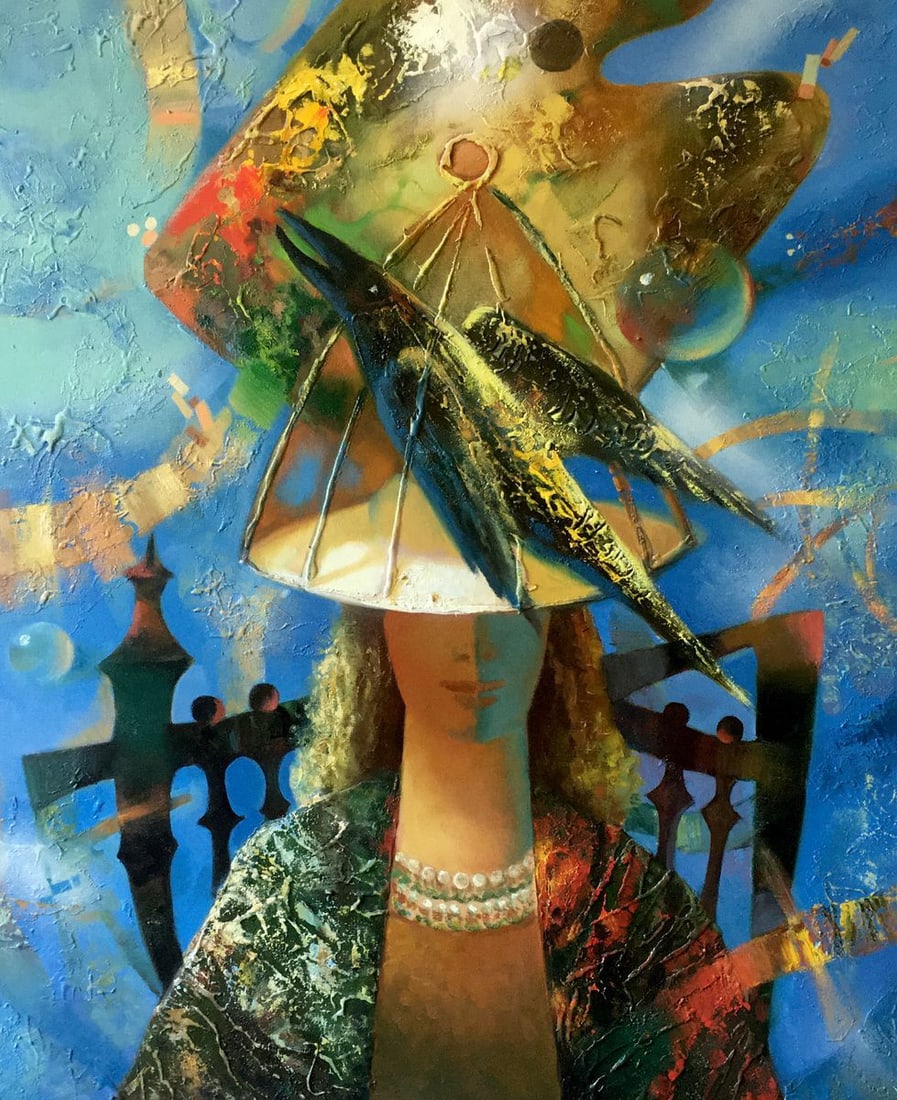 Abstract oil painting Nostalgia Anatoly Borisovich Tarabanov (1 of 11)