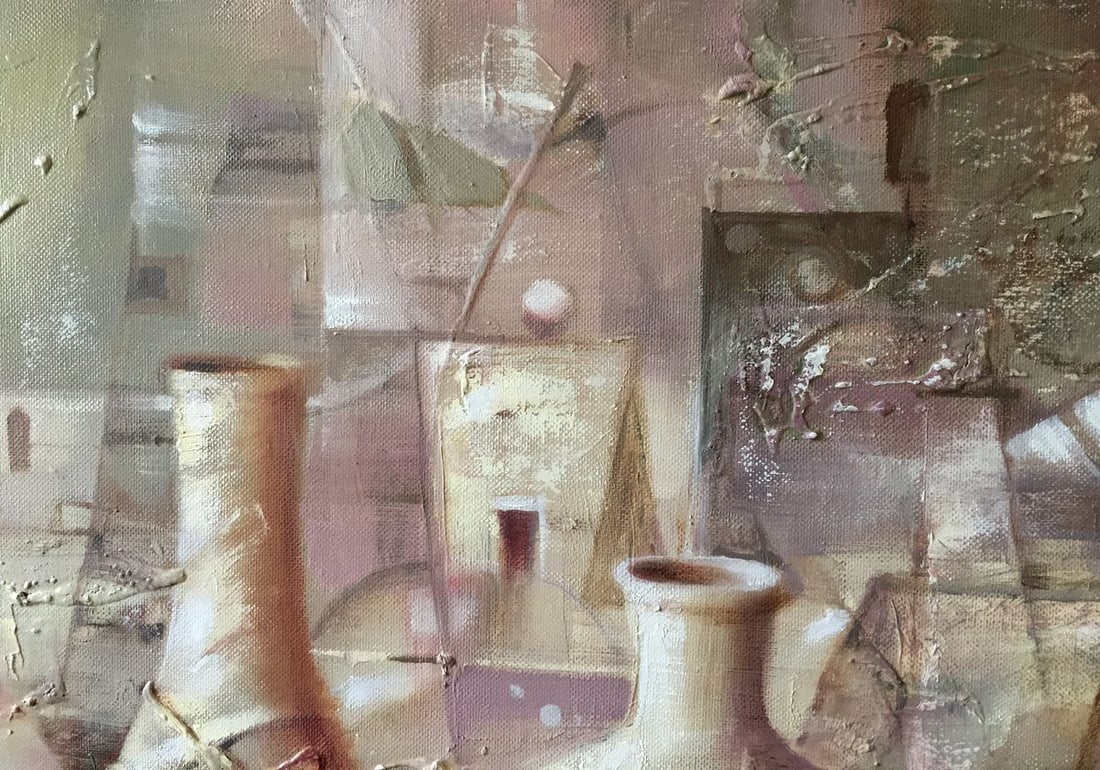 Abstract oil painting White still life Anatoly Borisovich Tarabanov - 3