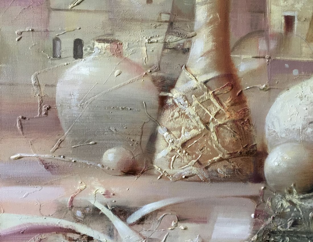 Abstract oil painting White still life Anatoly Borisovich Tarabanov - 5