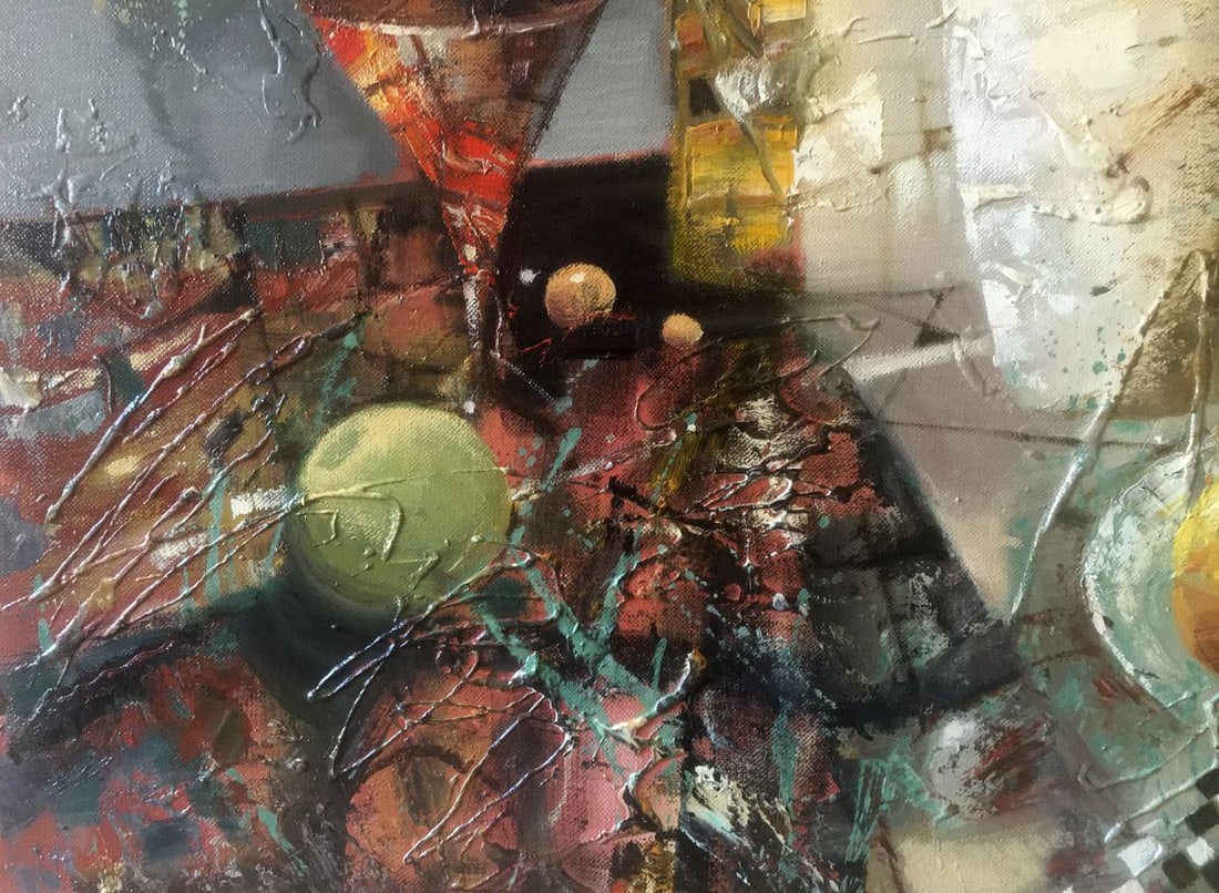 Abstract oil painting Still life. Composition Anatoly Borisovich Tarabanov - 8
