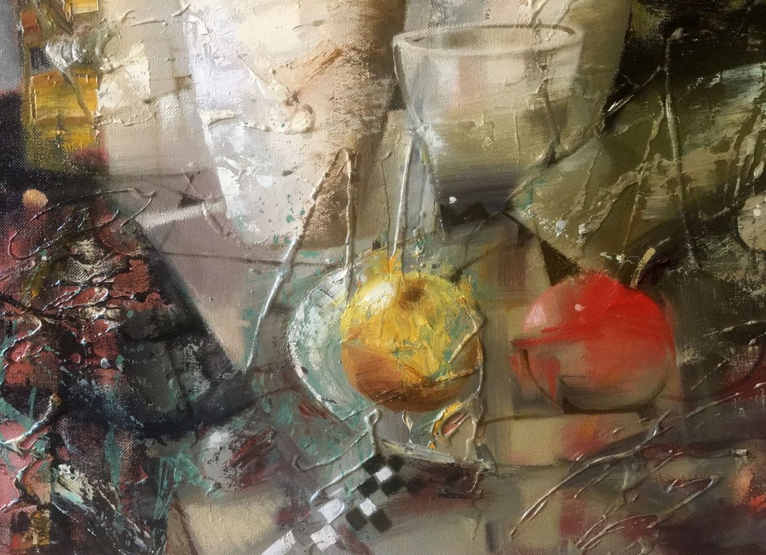 Abstract oil painting Still life. Composition Anatoly Borisovich Tarabanov - 9