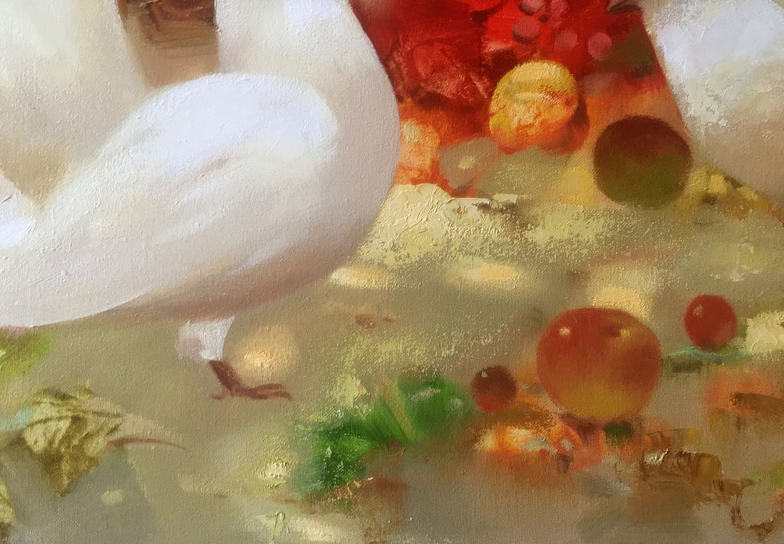 Abstract oil painting Pigeons Anatoly Borisovich Tarabanov - 9