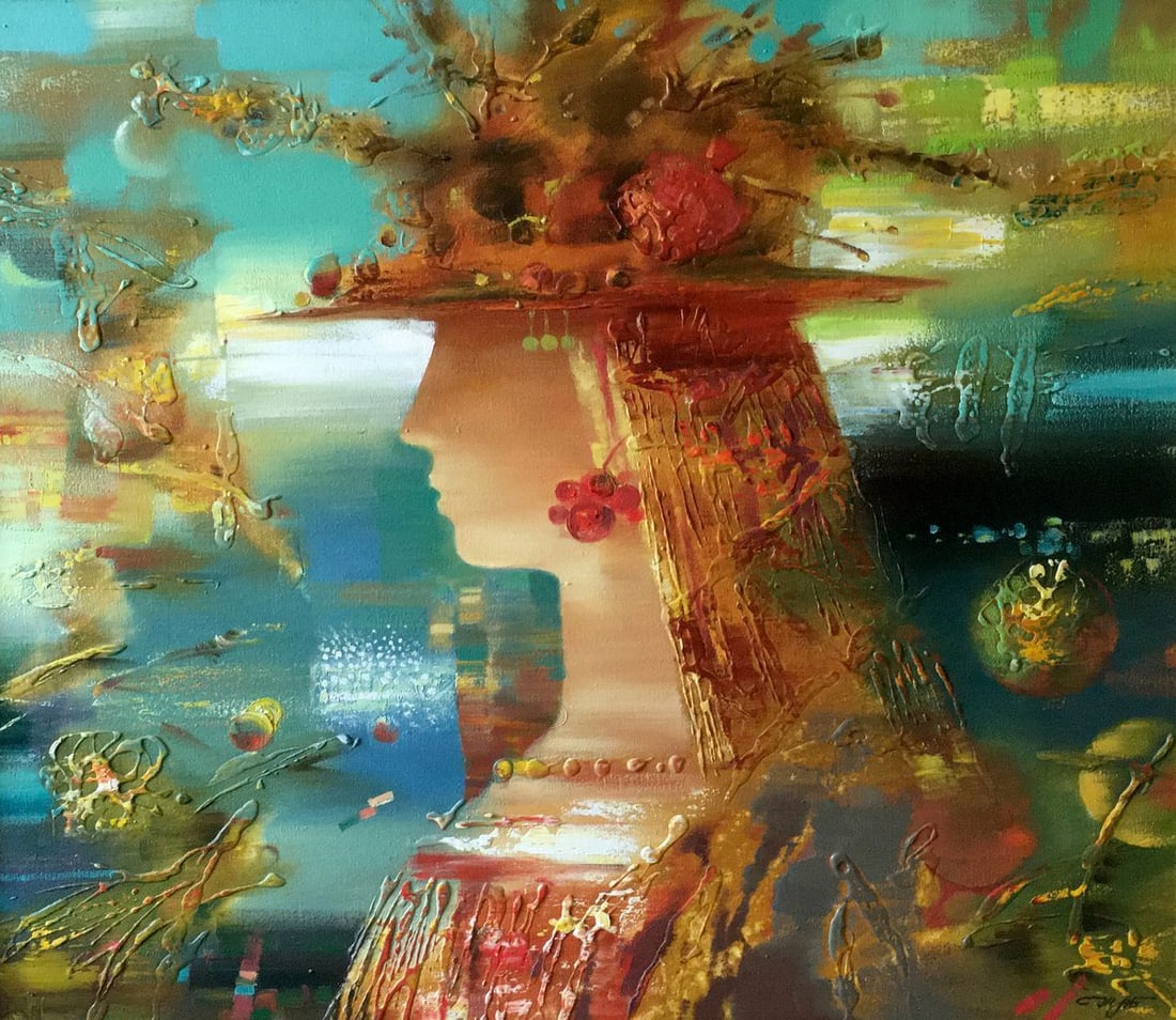 Abstract oil painting Summer Anatoly Borisovich Tarabanov (1 of 11)