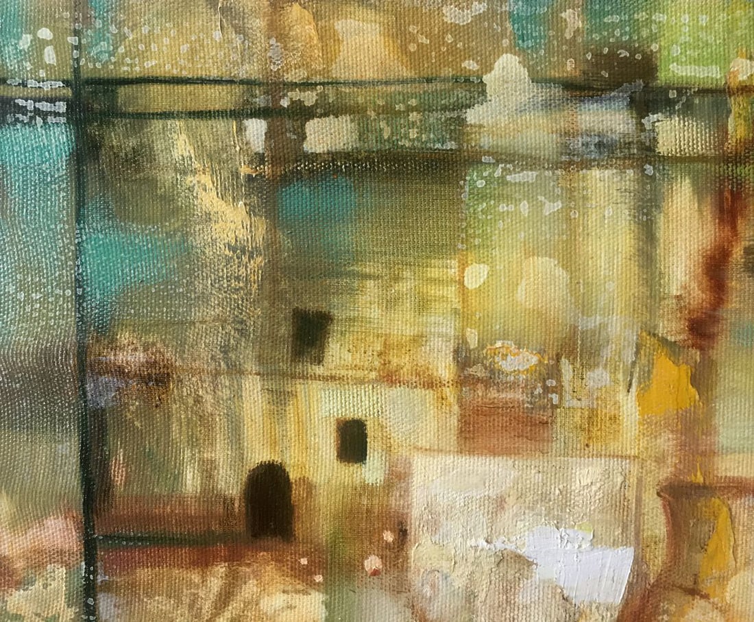 Abstract oil painting Water carrier Anatoly Borisovich Tarabanov - 2