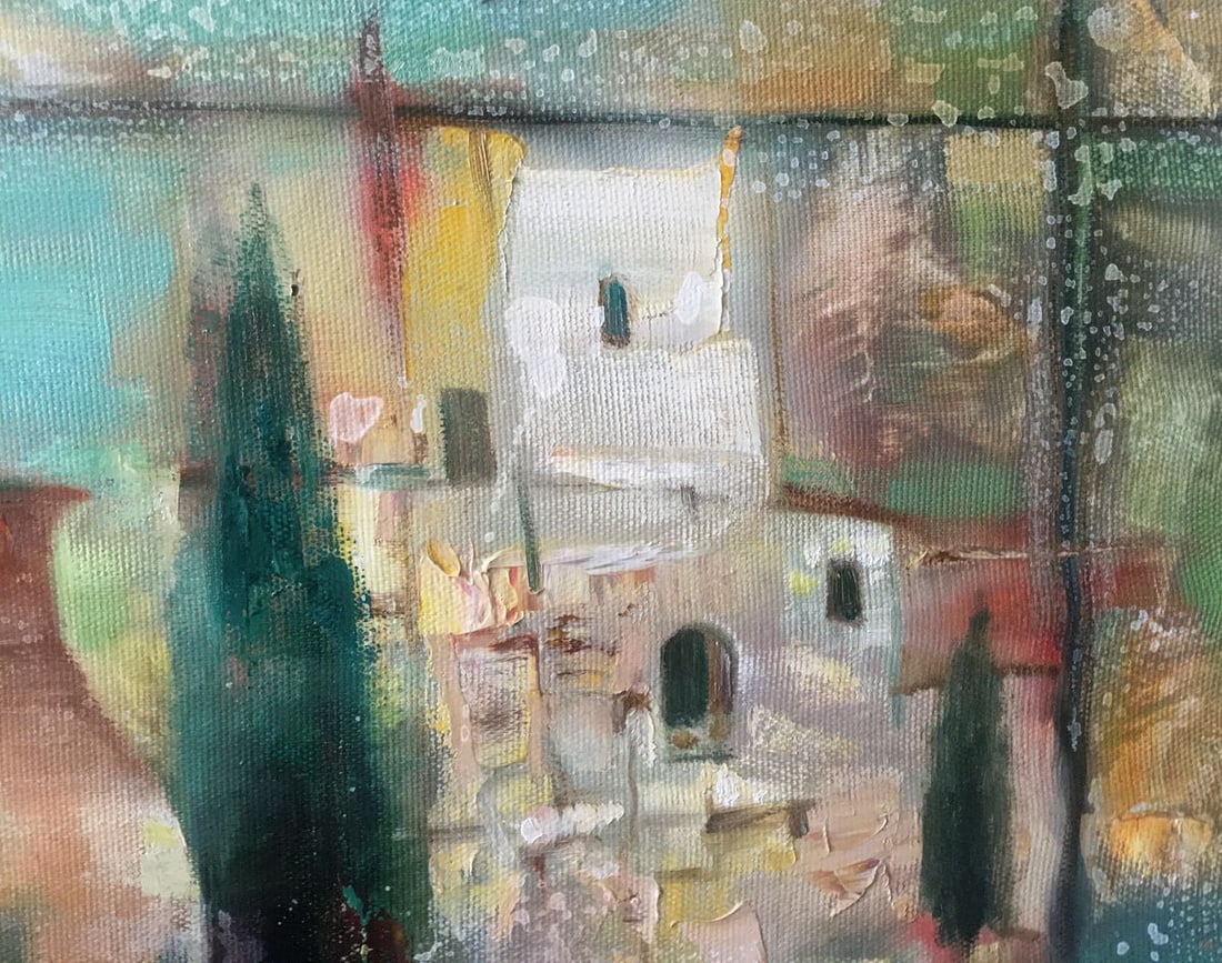 Abstract oil painting Water carrier Anatoly Borisovich Tarabanov - 4