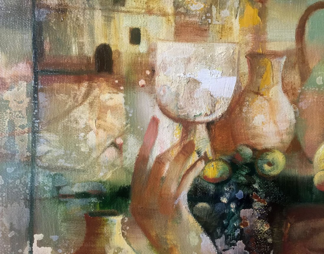 Abstract oil painting Water carrier Anatoly Borisovich Tarabanov - 5
