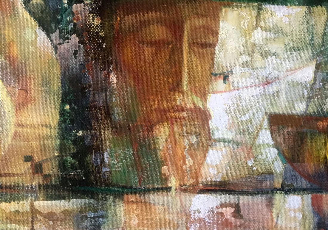 Abstract oil painting Water carrier Anatoly Borisovich Tarabanov - 9