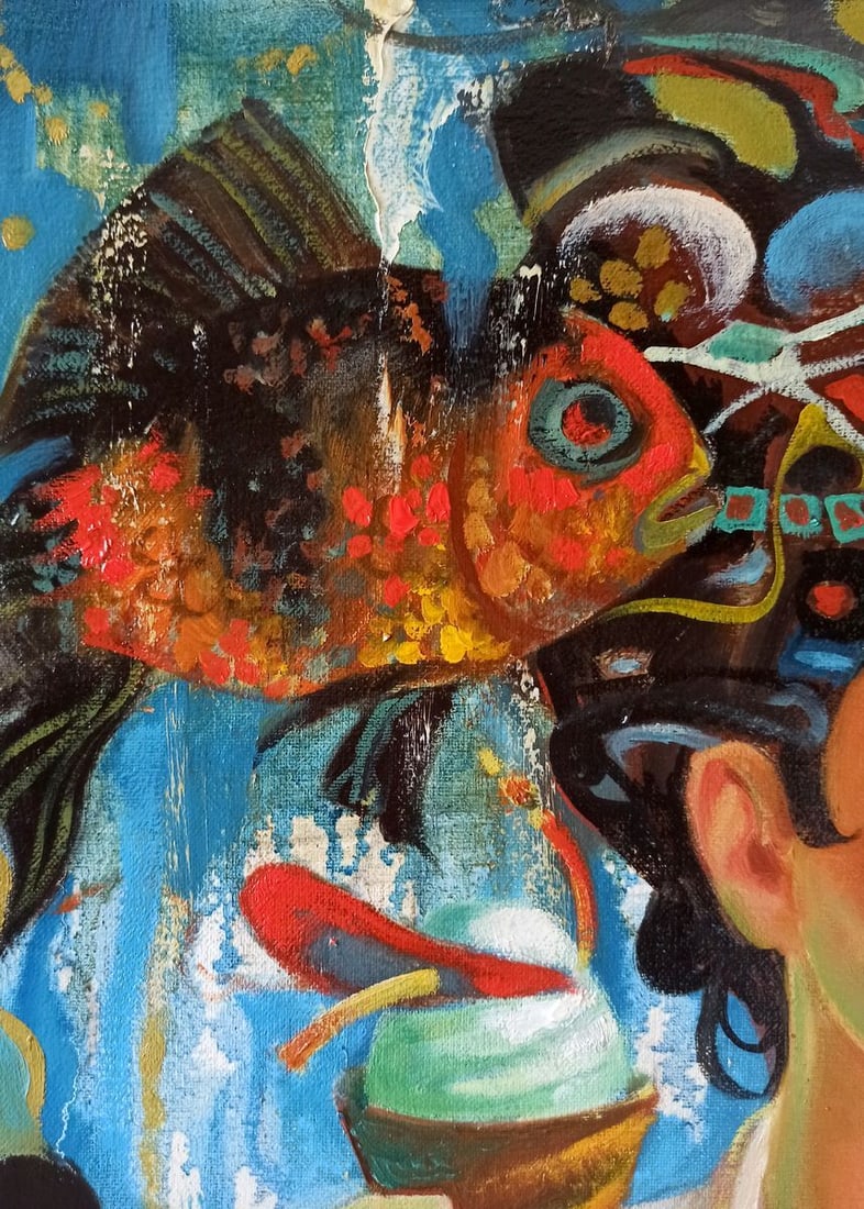 Abstract oil painting Metamorphoses Anatoly Borisovich Tarabanov - 2