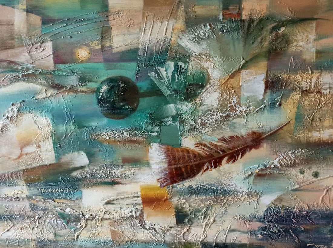 Abstract oil painting Pen Anatoly Borisovich Tarabanov (1 of 9)