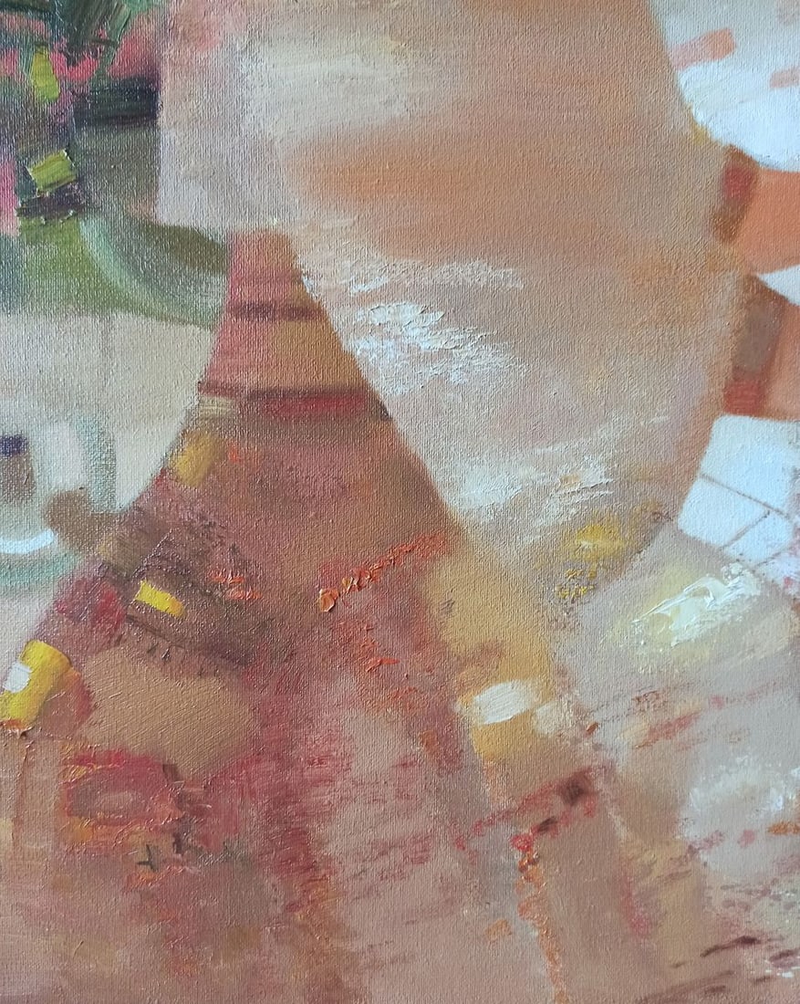 Abstract oil painting Tea party Anatoly Borisovich Tarabanov - 12