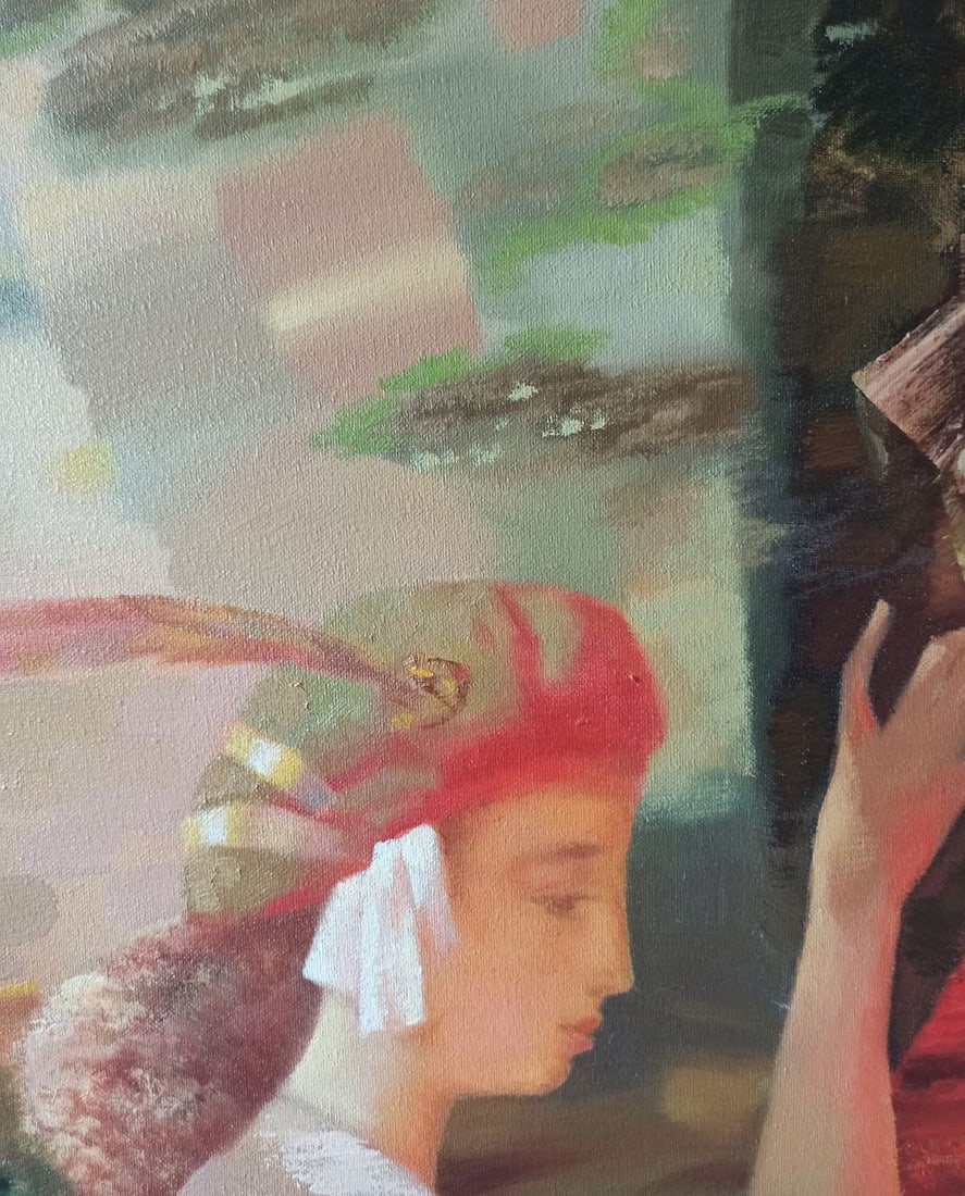 Abstract oil painting Tea party Anatoly Borisovich Tarabanov - 3