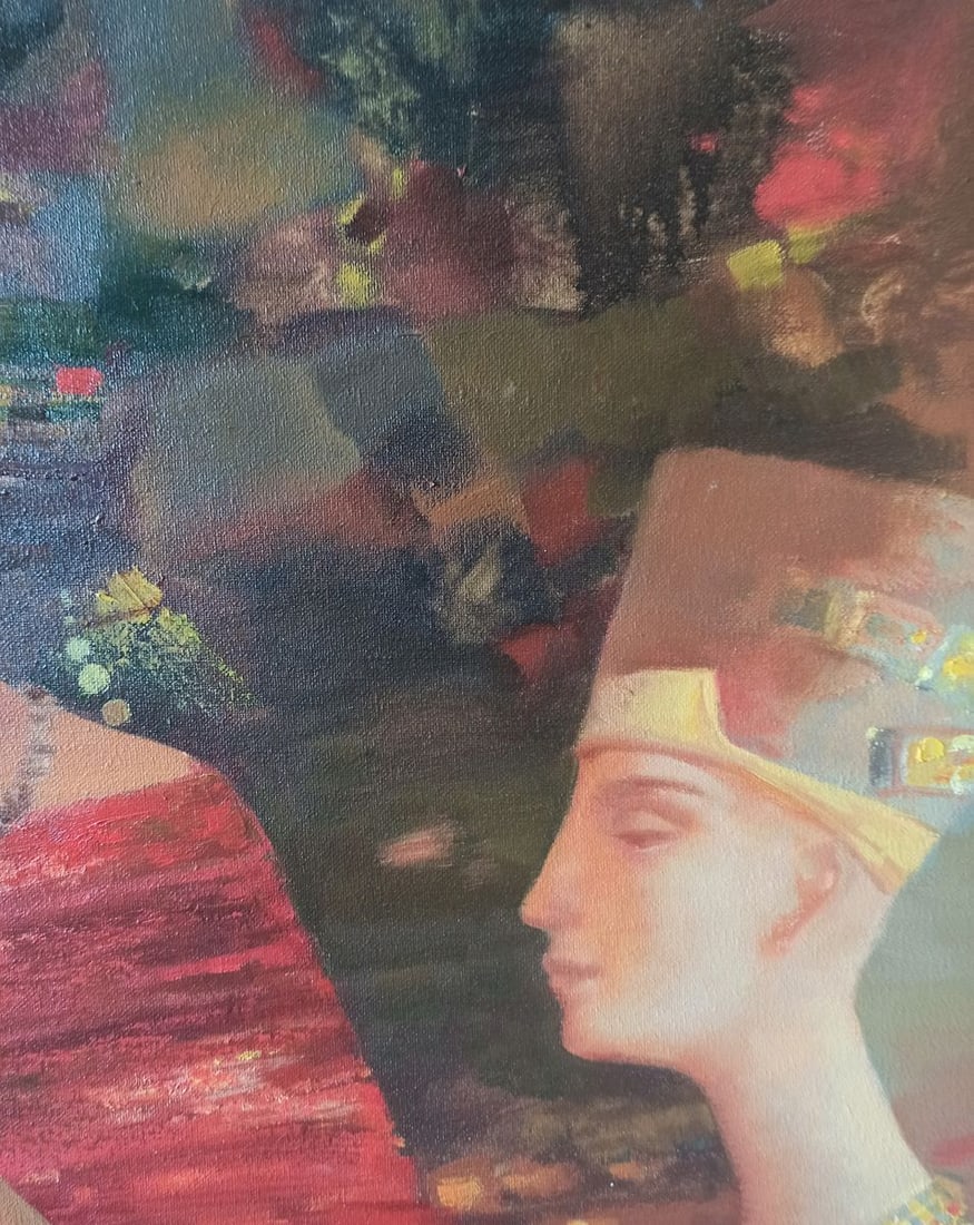 Abstract oil painting Tea party Anatoly Borisovich Tarabanov - 5