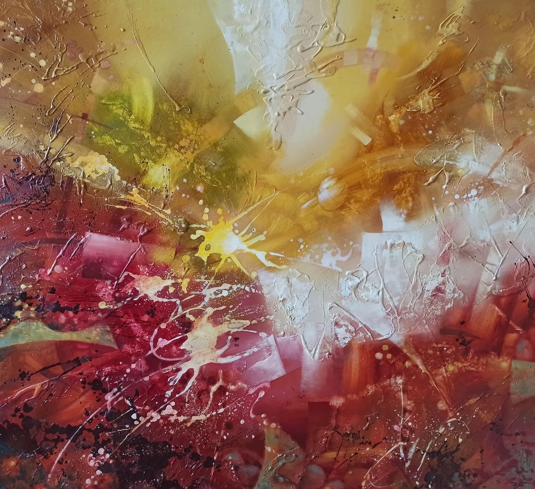 Abstract oil painting Awakening Anatoly Borisovich Tarabanov (1 of 10)