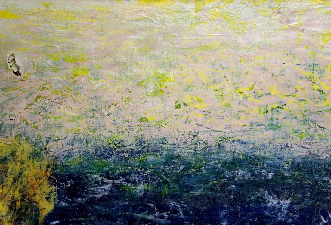 Oil painting Cliffs in the sea Veber - 2