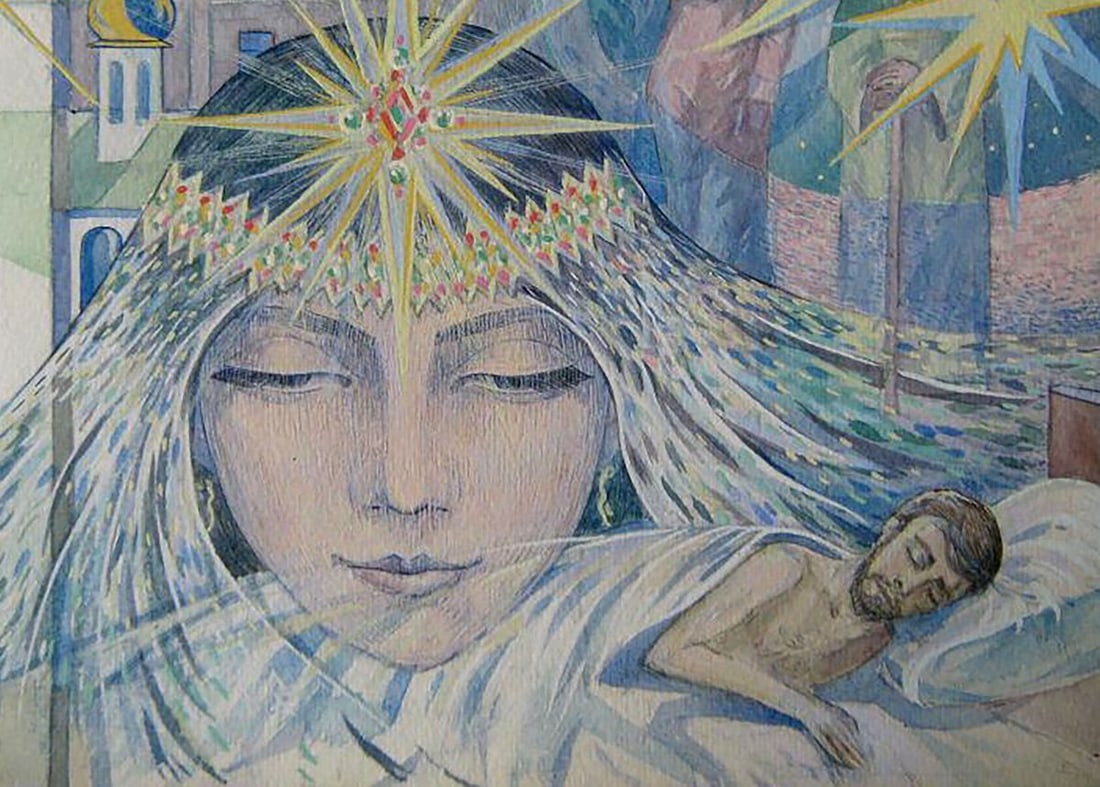 Watercolor painting Dreams Kalebets Valery - 5