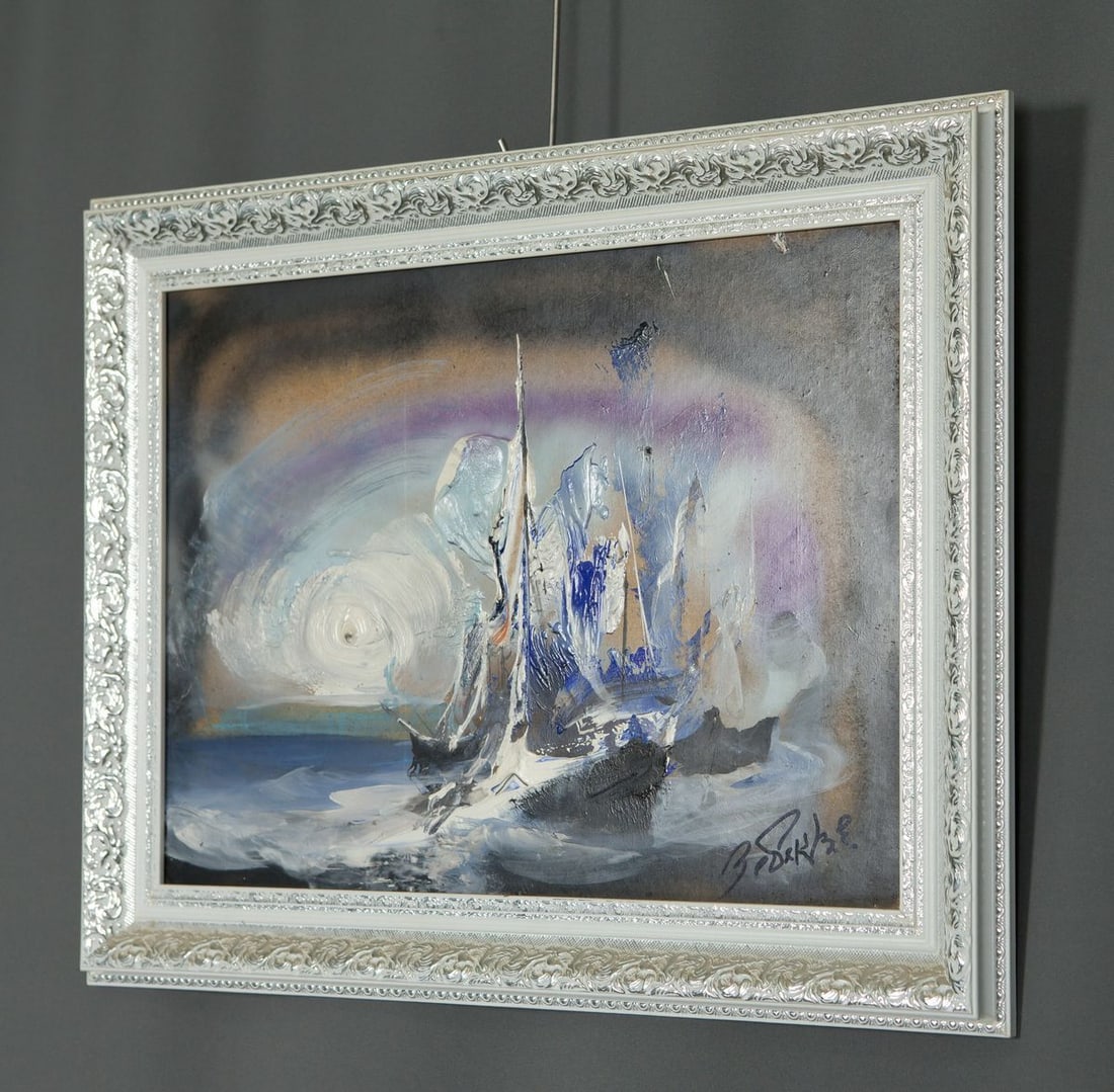 Oil painting Ship at sea Zebek Vladimir Evgenievich - 2